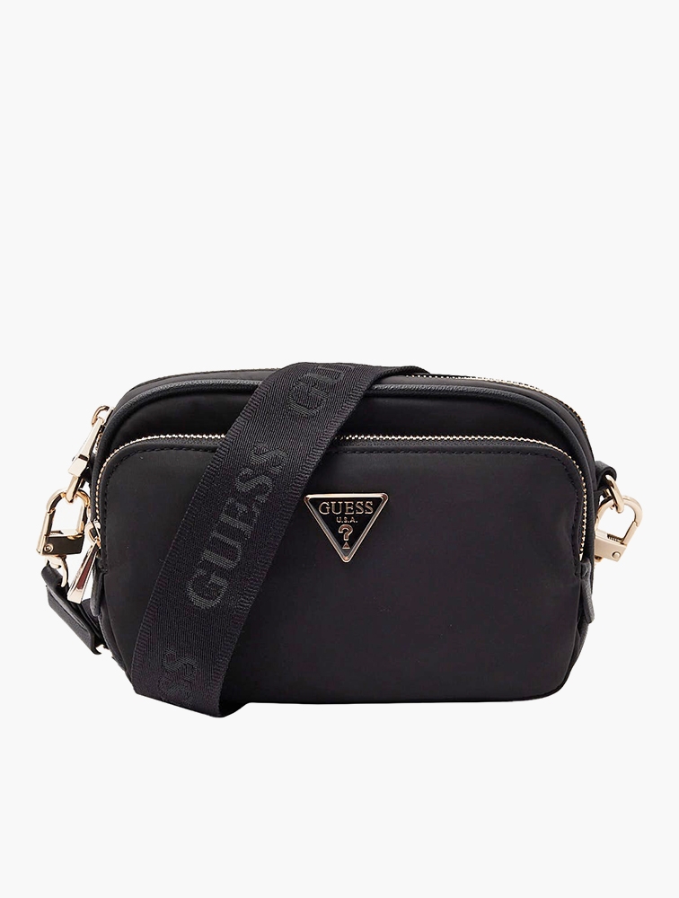 MyRunway Shop GUESS Black Eco Gemma Crossbody Camera Bag for